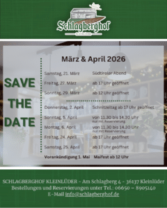 Flyer Terminübersicht